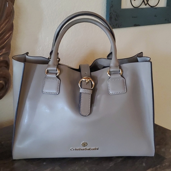 cristina sabatini Handbags - NEW Cristina Sabatini taupe leather bag